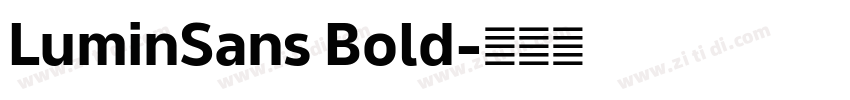 LuminSans Bold字体转换